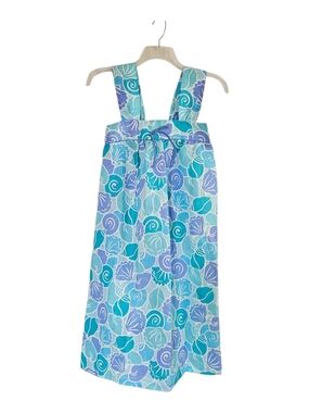 Vtg 80s Amy Sue Nightgown Womens Small Beach Seashells Smocked USA NWOT